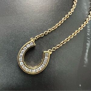 Elegant Gold Horseshoe Necklace